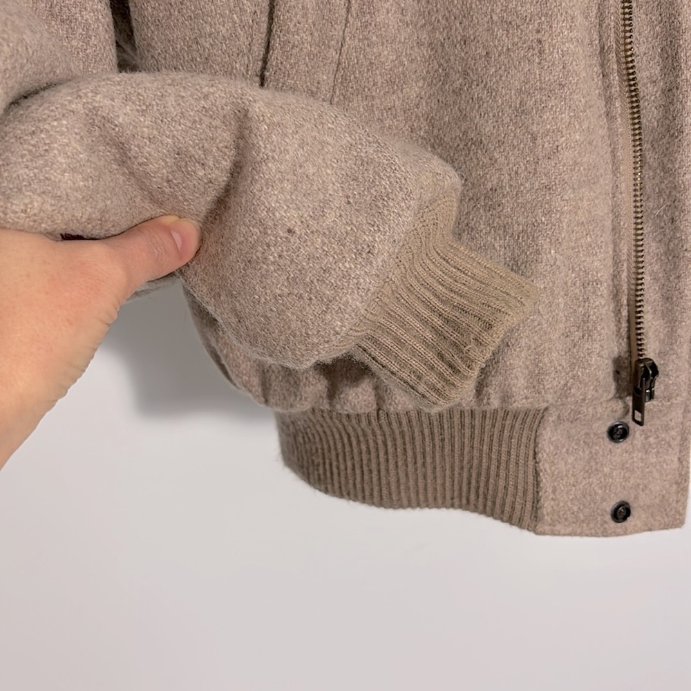 Vtg Town & Country by Gordon & Ferguson Wool Blend w/ Sherpa BomberJacket Mens M - Picture 9 of 13